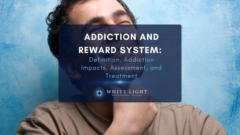 A man suffering from addiction experiencing the reward system of the brain
