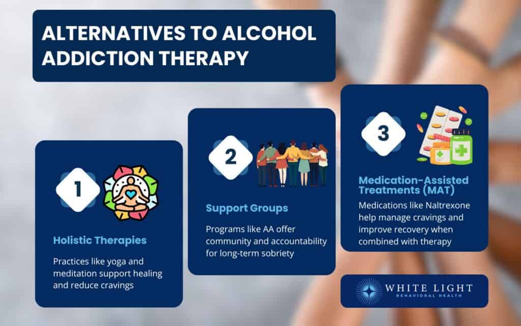 3 alternatives to alcohol addiction therapy