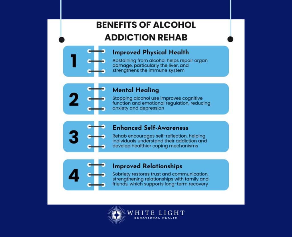 Benefits of alcohol addiction rehab