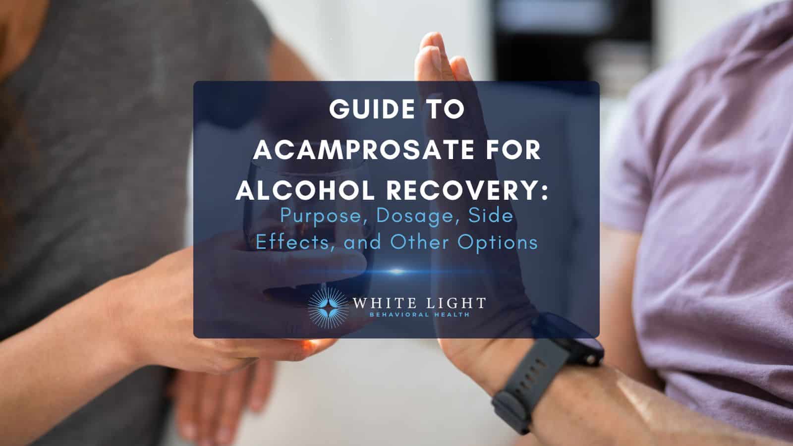 A person in recovery refusing alcohol
