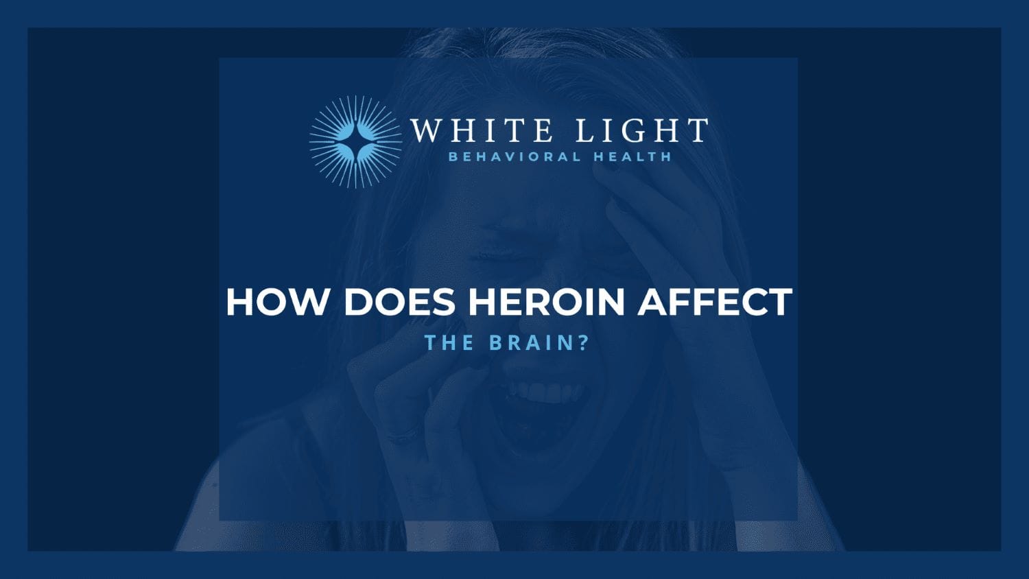 A woman on heroin experiencing severe side effects that are the result of heroin affecting the brain