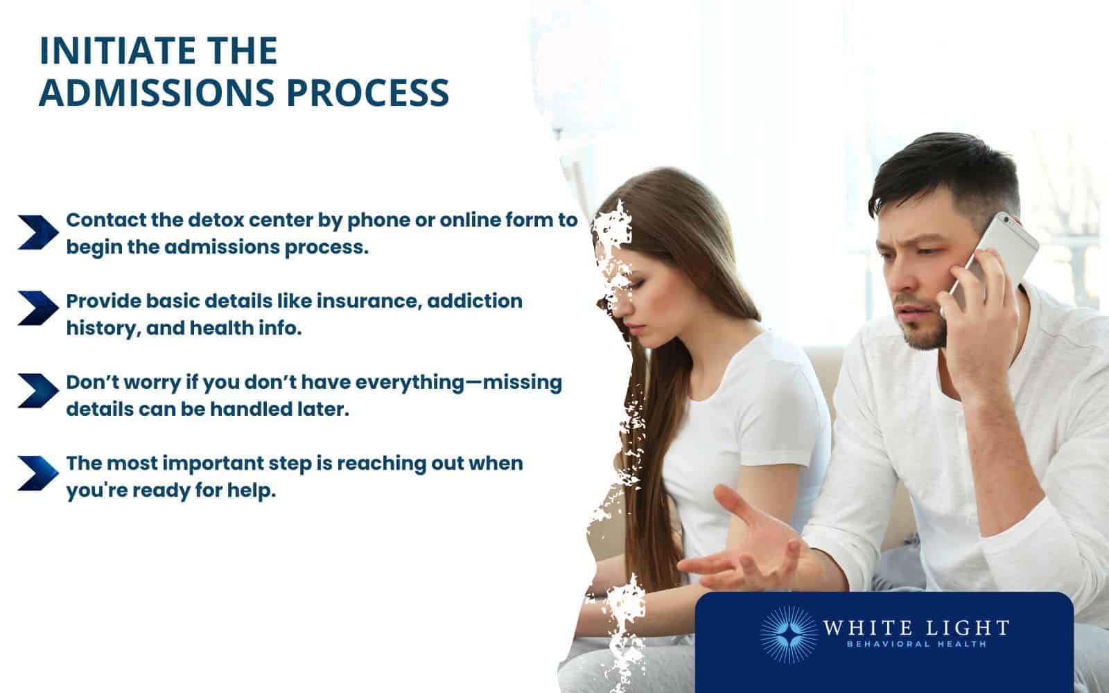 How To Prepare For Drug Detox 2 Initiate the Admissions Process