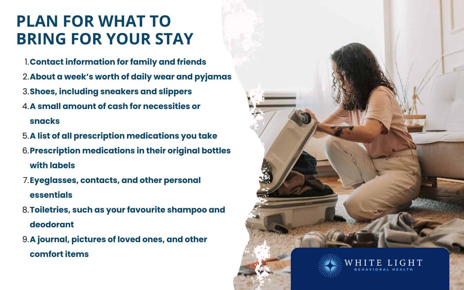 How To Prepare For Drug Detox 3 Plan for What to Bring for Your Stay