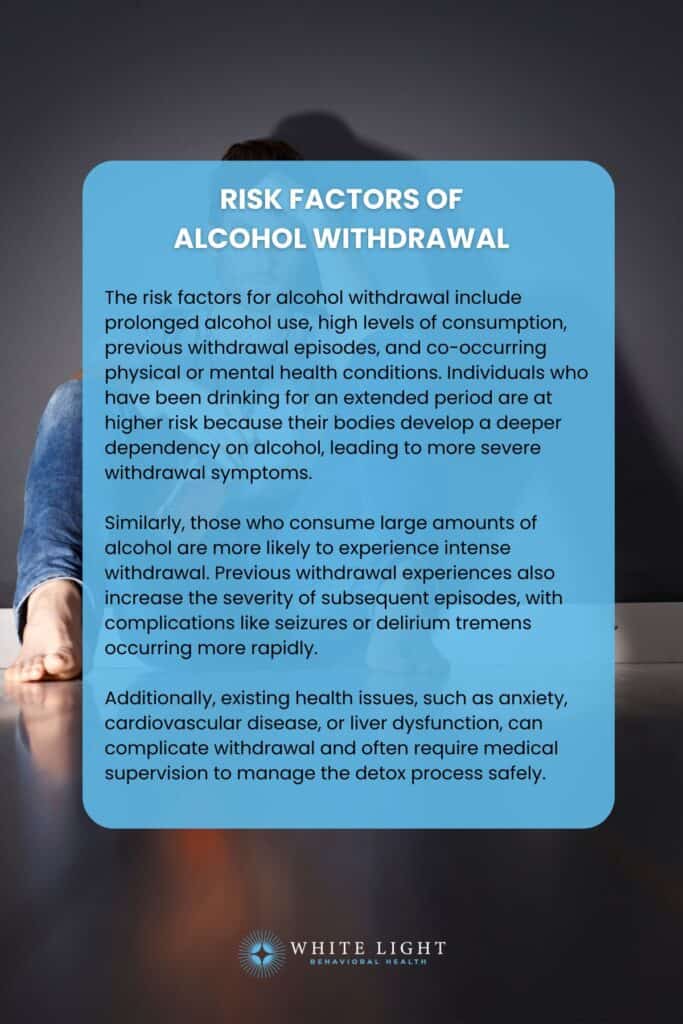 Risk Factors of Alcohol Withdrawal