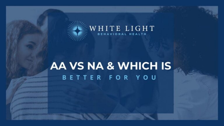 a group of women discussing the differences between AA vs NA