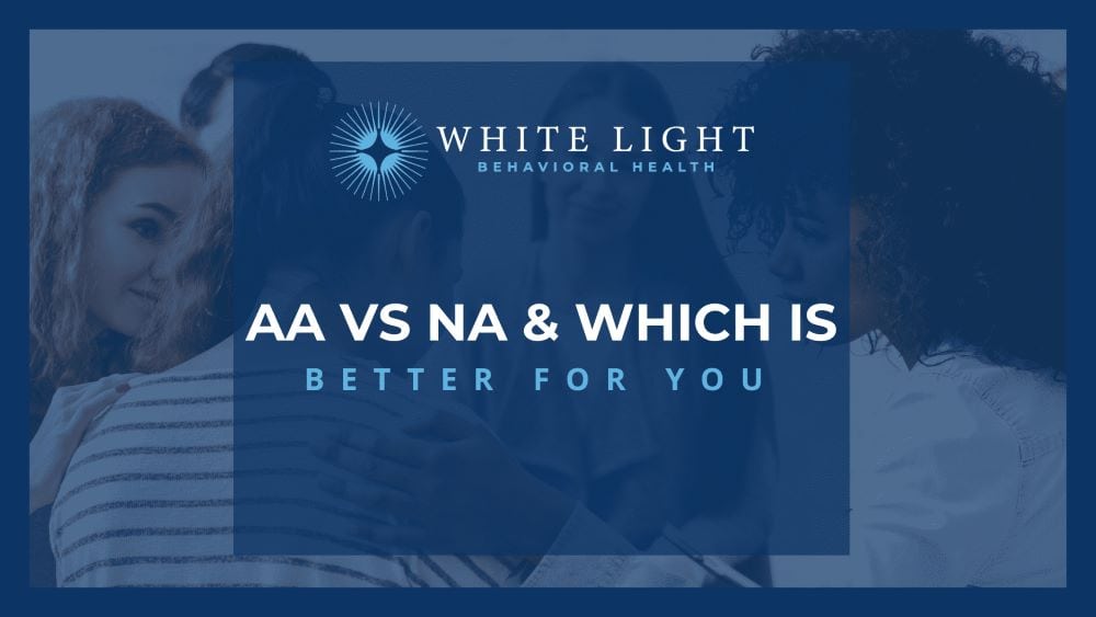 a group of women discussing the differences between AA vs NA