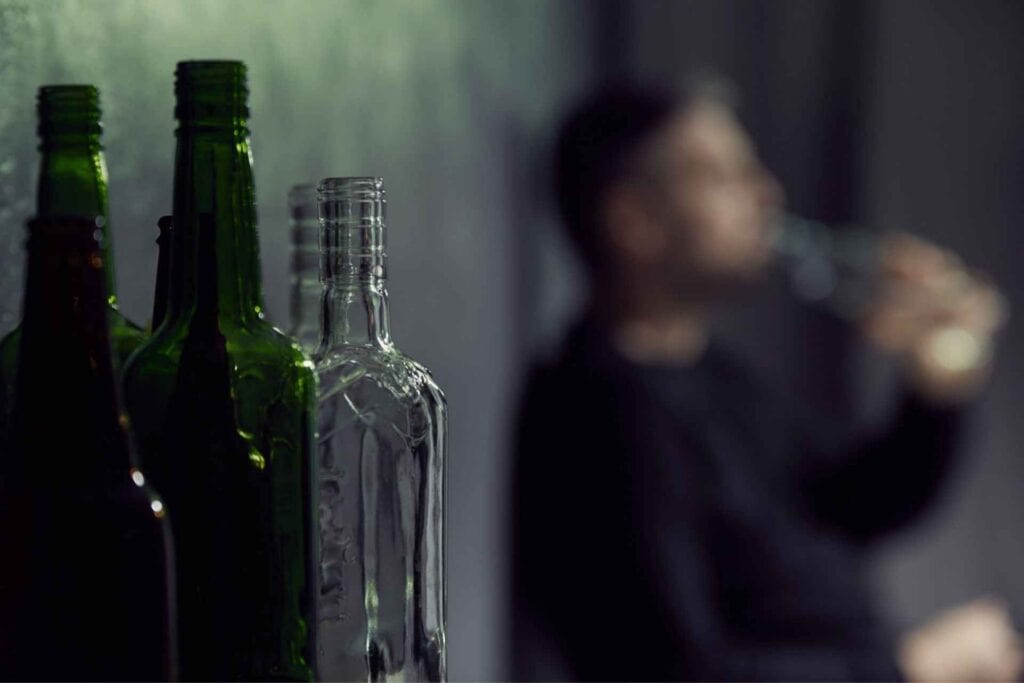 Alcohol Detox 1 Alcohol bottles representing alcohol addiction and detox treatment