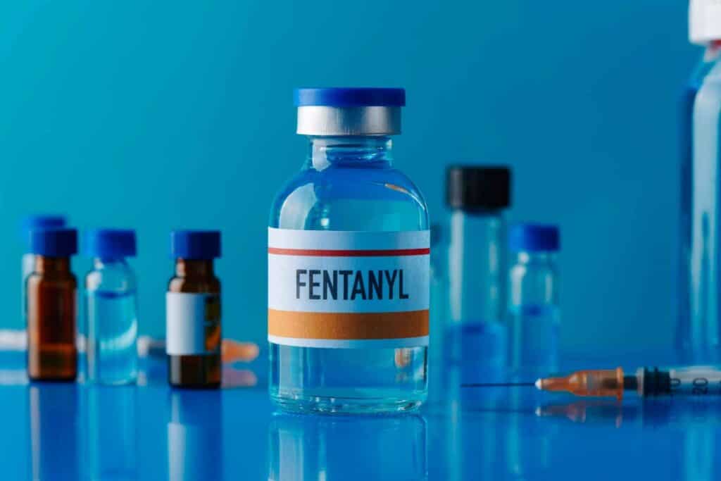 Fentanyl vial representing the risks of fentanyl addiction and overdose