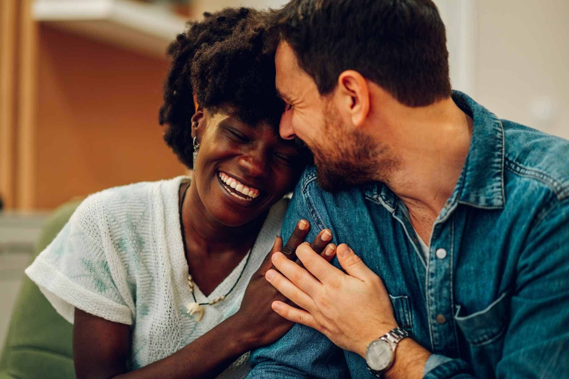 Couple sharing a supportive moment during recovery after fentanyl detox treatment.